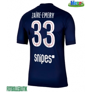 Paris Saint-Germain Warren Zaire-Emery #33 Hemmatröja 2025-26 Kortärmad